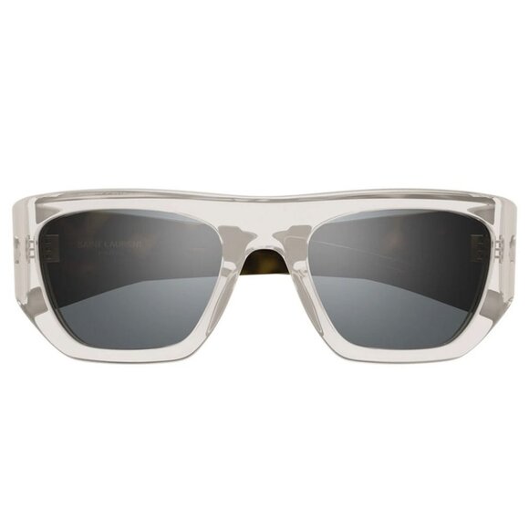 NEW SL740 003 SAINT LAURENT SUNGLASSES WOMEN SQUARE CREAM EYEWEAR SL 740 003 - Picture 2 of 5